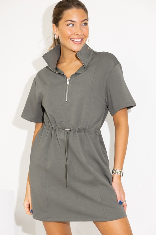 Scuba Draw Waist Dress, Olive - 0822-14.jpg