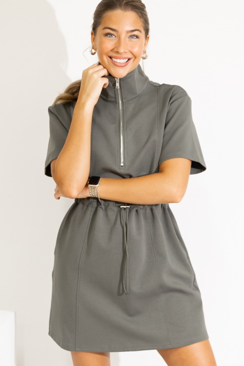 Scuba Draw Waist Dress, Olive - 0822-15.jpg