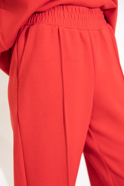Pintuck Modal Pants, True Red - 0822-173.jpg