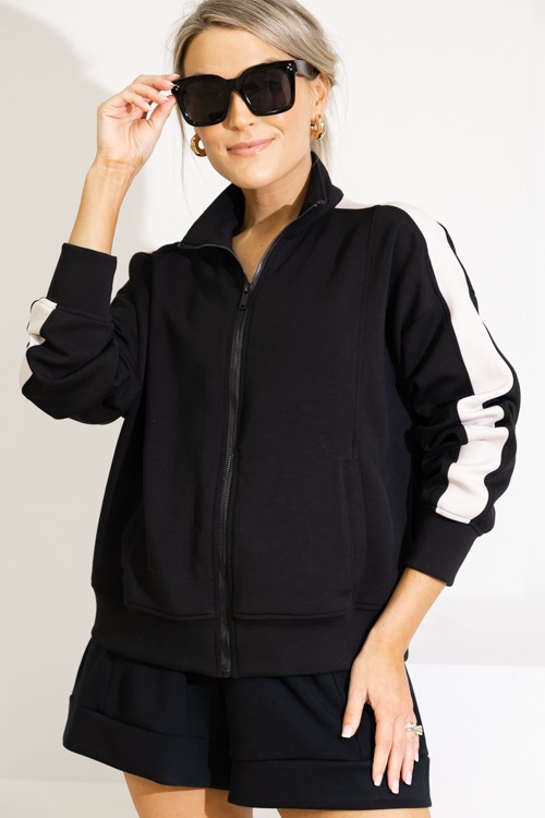 Scuba Stripe Jacket, Black/Mocha - 0822-17h.jpg