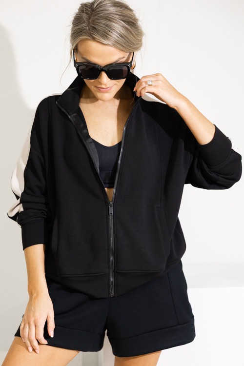 Scuba Stripe Jacket, Black/Mocha - 0822-20.jpg