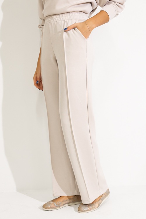 Pintuck Modal Pants, Mocha Cream - 0822-292h.jpg