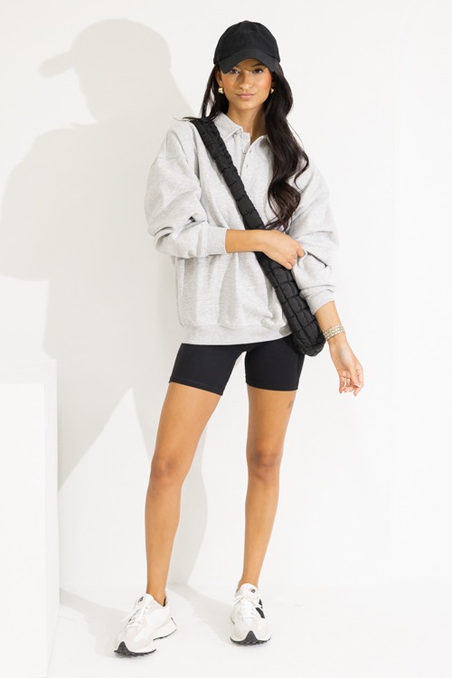On The Move Top, Heather Grey