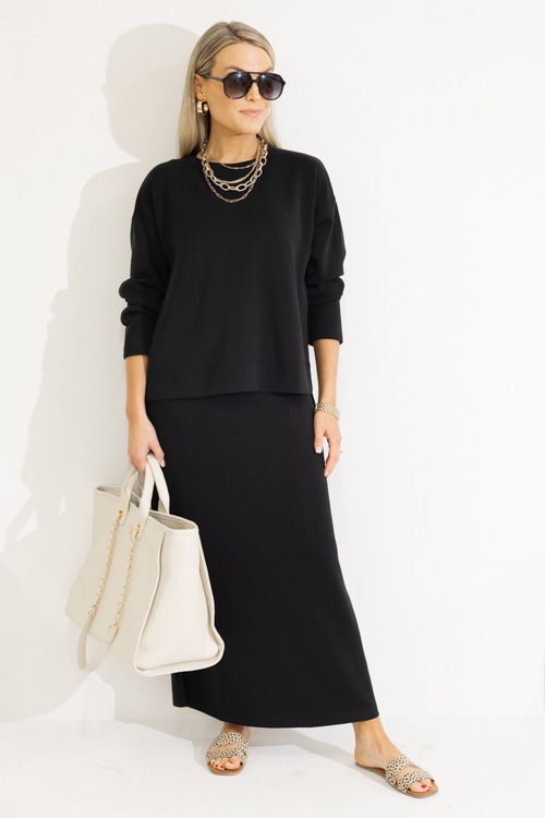 Luxe Layered Maxi, Black