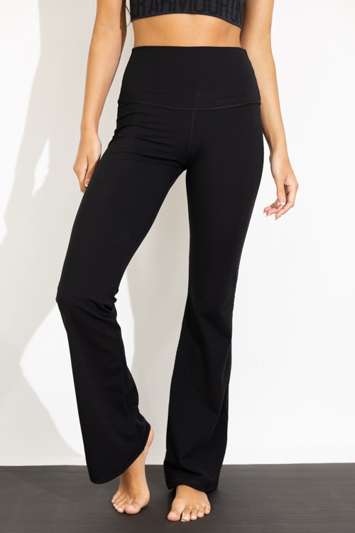 Yummy Flare Yoga Pants, Black - 0822-68.jpg