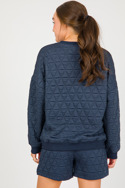 Soft Quilted Set, Midnight Blue