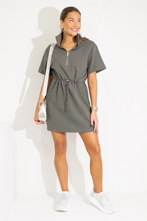 Scuba Draw Waist Dress, Olive - 0822-9p.jpg