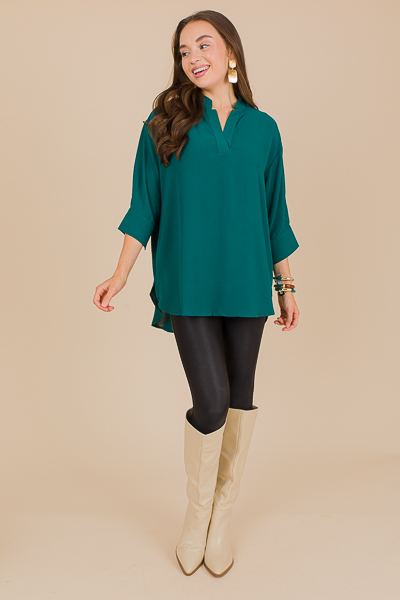 Tonal Texture Tunic, Forest