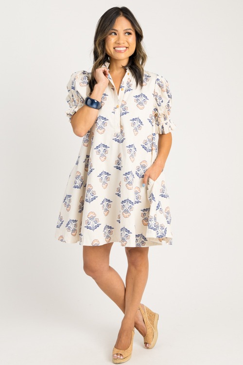 Vintage Floral Tie Back Dress - 0825-13.jpg
