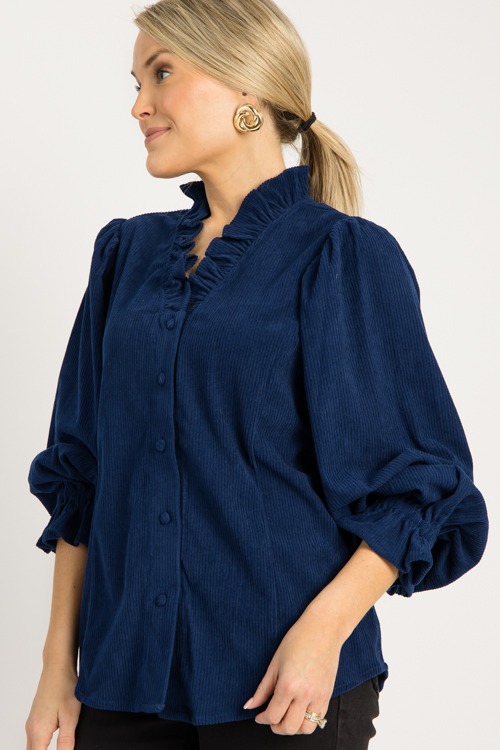 Corduroy Button Top, Navy - 0825-67h.jpg