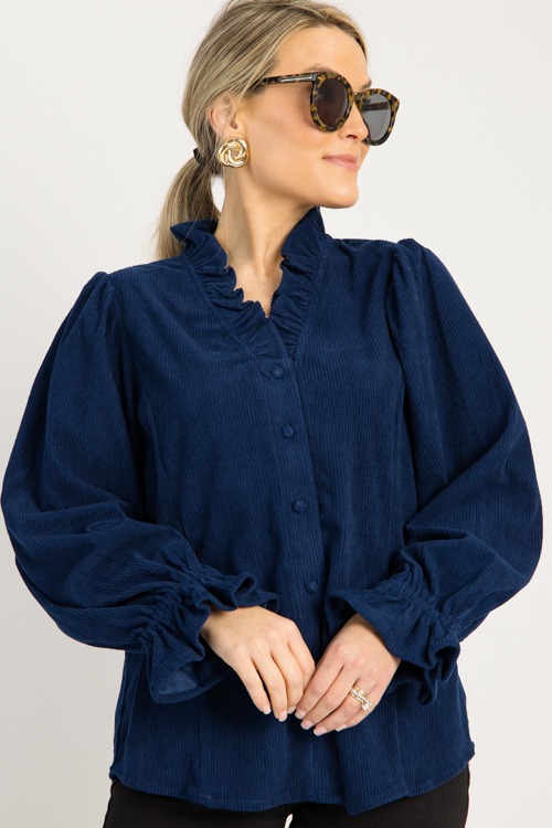 Corduroy Button Top, Navy - 0825-69.jpg