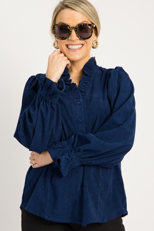 Corduroy Button Top, Navy - 0825-70.jpg