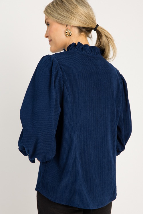 Corduroy Button Top, Navy - 0825-72.jpg