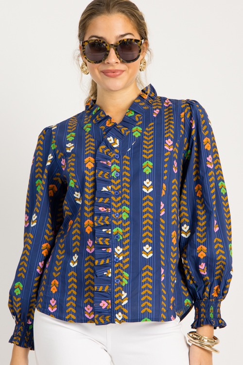 Vine Line Button Blouse, Midnig - 0825-78.jpg