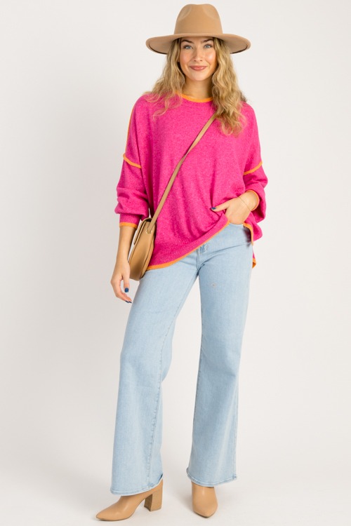 Piping Hot Sweater, Hot Pink - 0825-92p.jpg