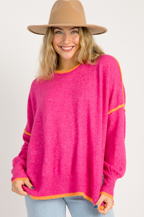 Piping Hot Sweater, Hot Pink - 0825-93.jpg