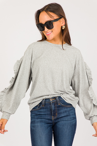 Heather Soft Top, Heather Grey