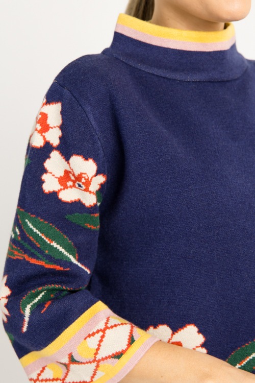 Patterned Mock Neck Sweater, Na - 08260_187.jpg