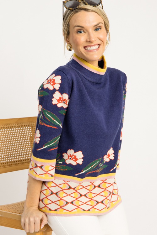 Patterned Mock Neck Sweater, Na - 08260_189h.jpg