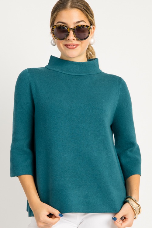 Audrey Sweater, Teal Green