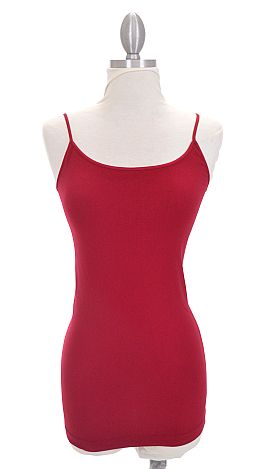 Famous Cami, Burgundy Red