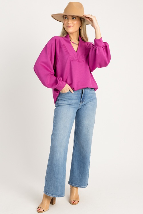 Jane V-Neck Pullover, Magenta - 08270_286-Edit.jpg