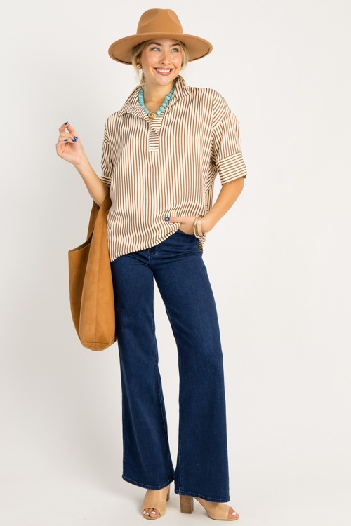 Oversized Stripe Top, Brown - 08270_561h.jpg