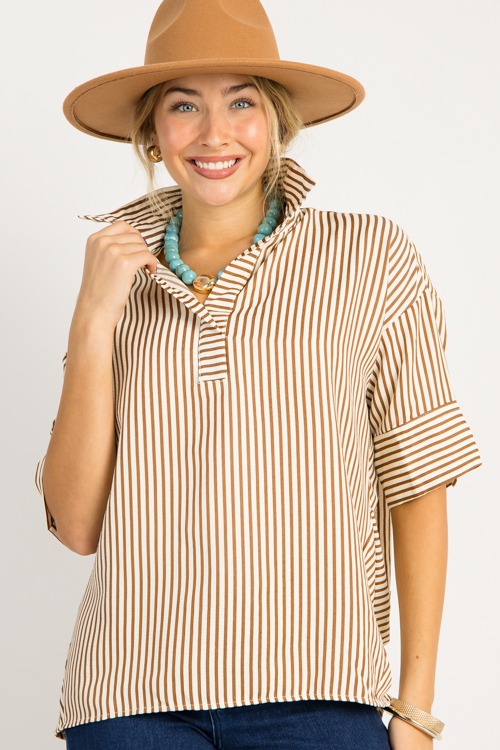 Oversized Stripe Top, Brown - 08270_578.jpg