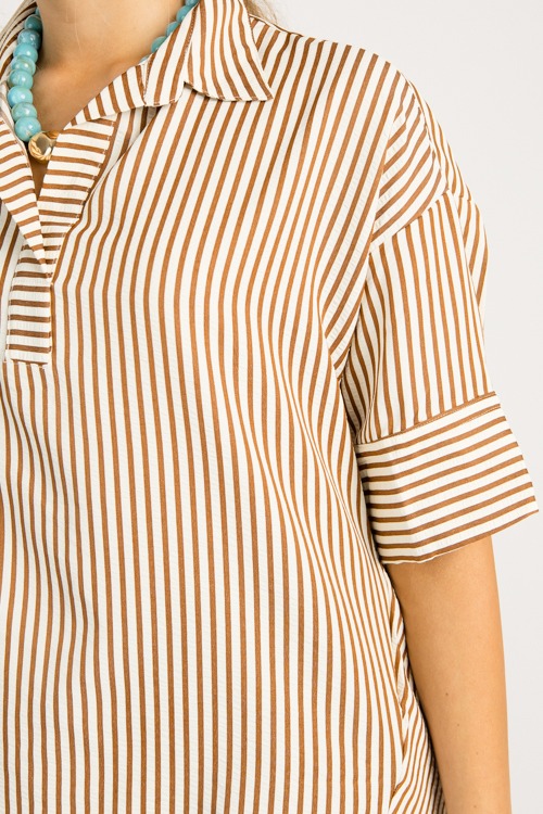 Oversized Stripe Top, Brown - 08270_596.jpg