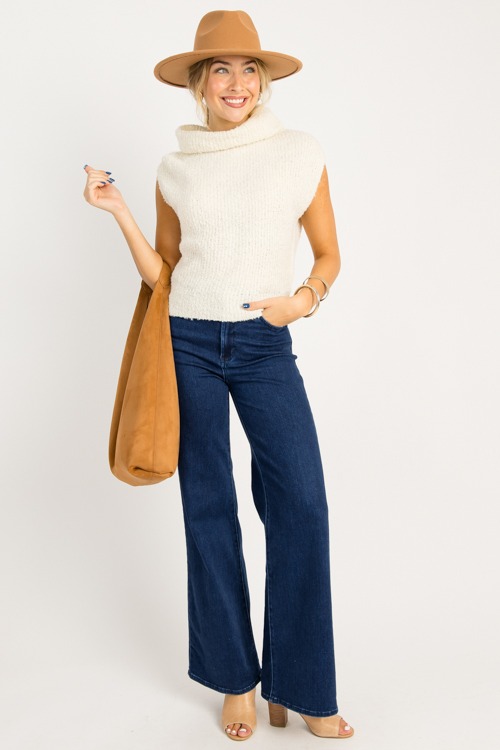 Emma Cowl Neck Sweater, Ecru