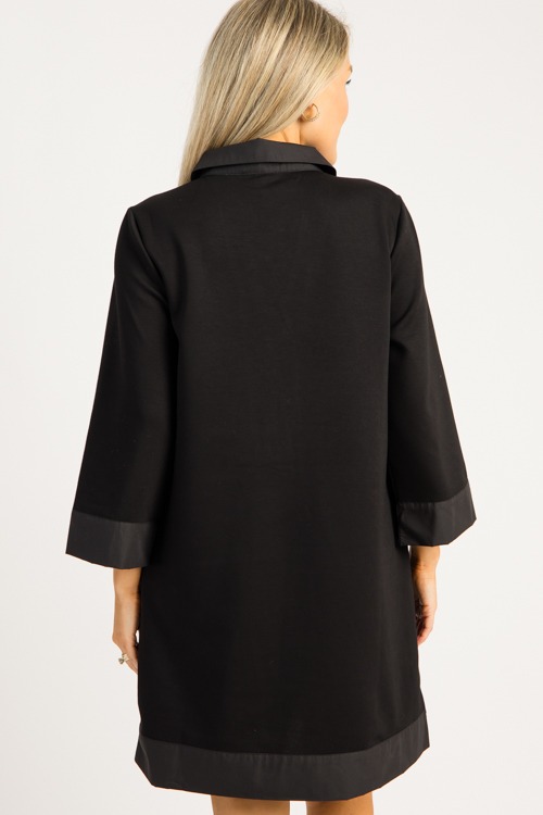 Mix Media Shirt Dress, Black - 0828-35.jpg