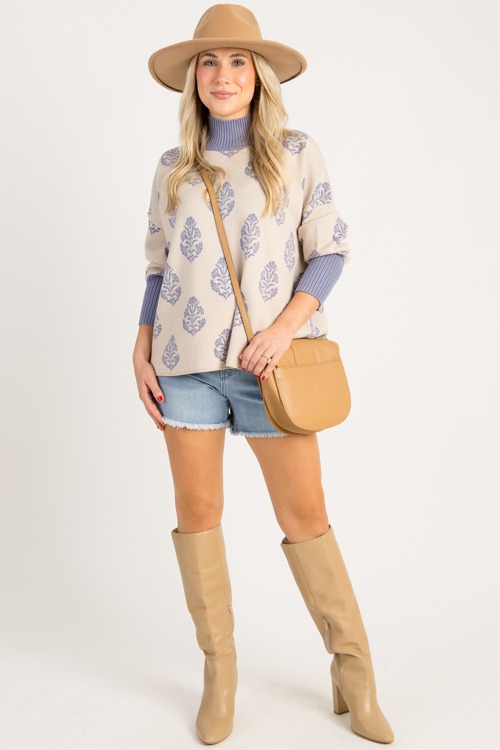 Floral Block Print Sweater, Ecru - 0828-58.jpg