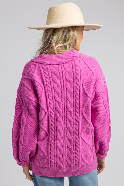 Corley Cable Sweater, Hot Pink - 0829-104.jpg