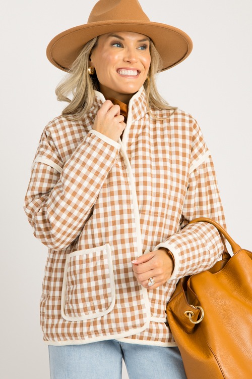 Graham Gingham Jacket, Caramel - 0829-107h.jpg