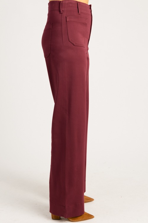 Patch Pocket Wide Leg Pants, Burgundy - 0829-42.jpg