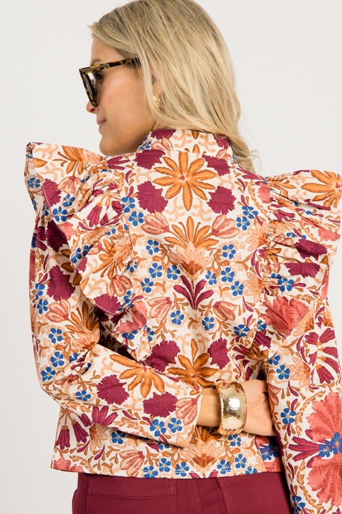 Floral Harvest Blouse, Cream Rust - 0829-45h.jpg