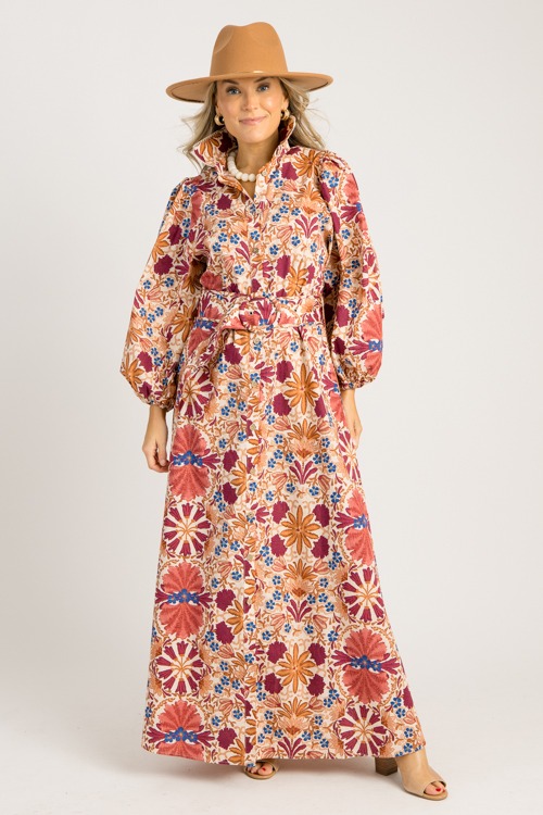 Floral Harvest Maxi, Cream Rust
