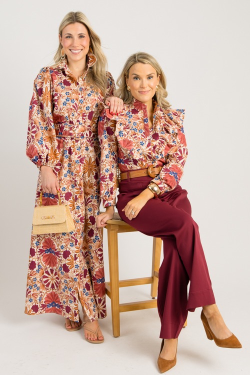 Floral Harvest Blouse, Cream Rust - 0829-53h.jpg