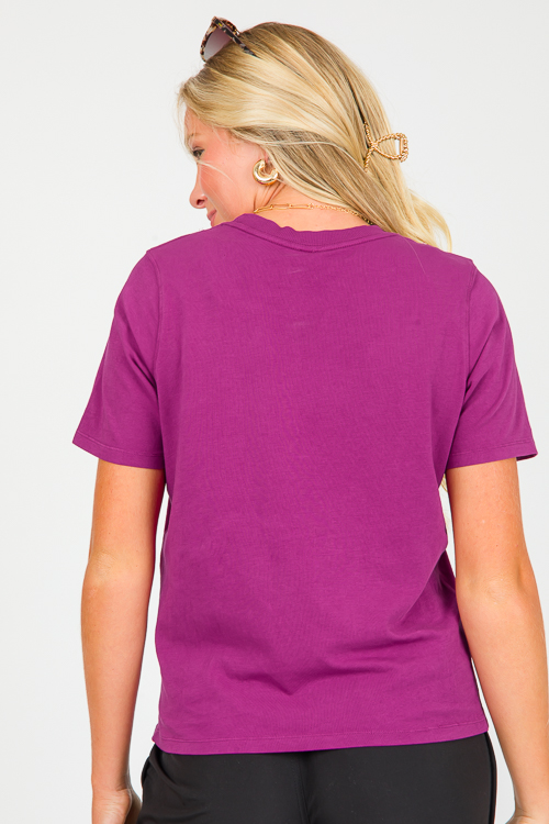 Pima Cotton Tee, Grape