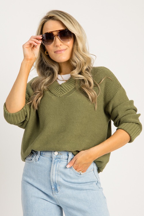 Anna V-Neck Sweater, Olive - 0829-76.jpg