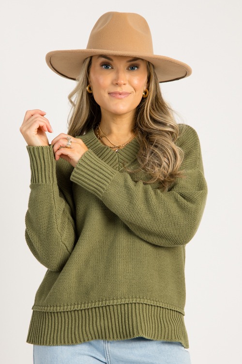 Anna V-Neck Sweater, Olive - 0829-78.jpg