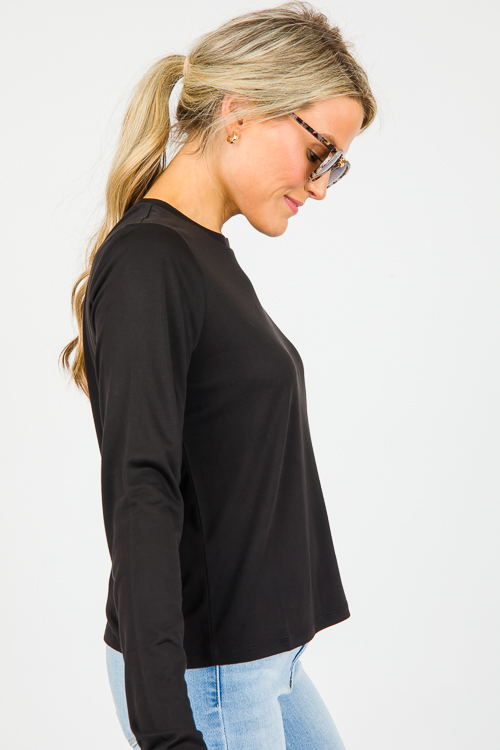 Essential Modal Top, Black