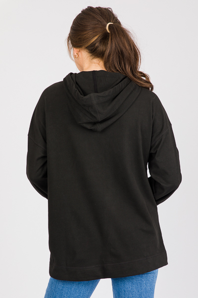 Soft Pullover Hoodie, Black