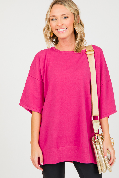 Cadence Sweater, Magenta