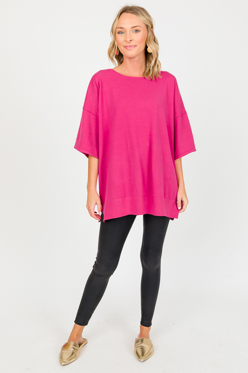 Cadence Sweater, Magenta