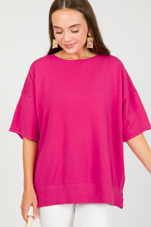 Cadence Sweater, Magenta
