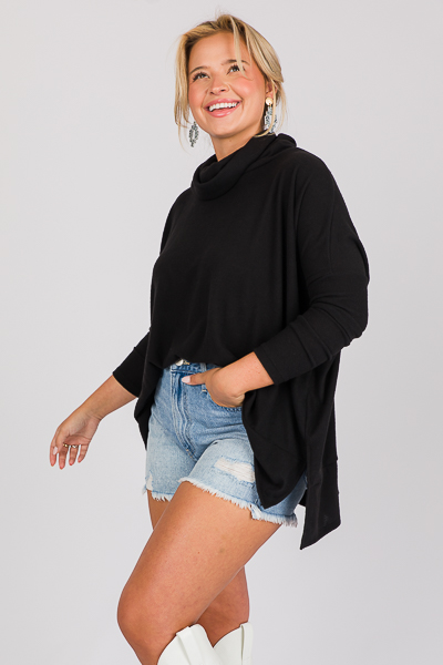 Jess Oversize Pullover, Black