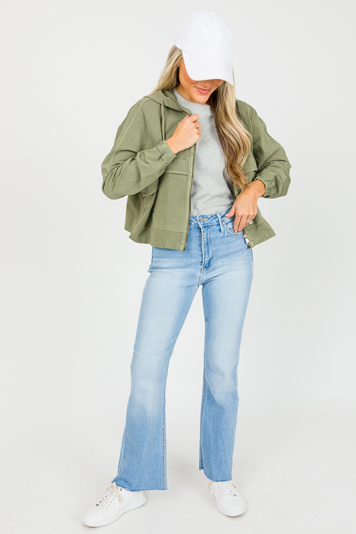 Utility Zip Jacket, Army Green