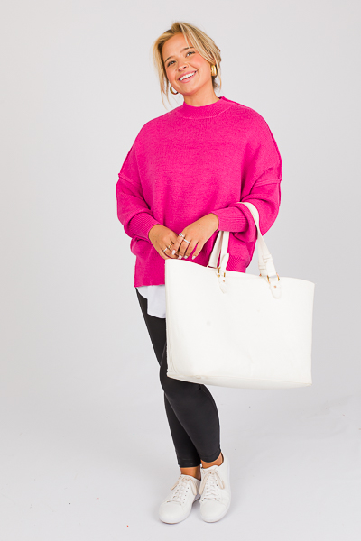 Melinda Sweater, Hot Pink