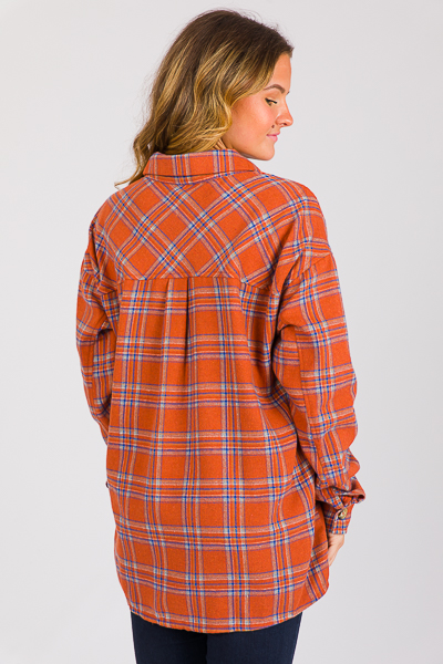 Pumpkin Patch Flannel, Rust